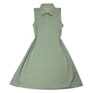 TnA Aritzia Tennis Dress Women's S Green Sleeveless Polo Golf Athletic Sporty